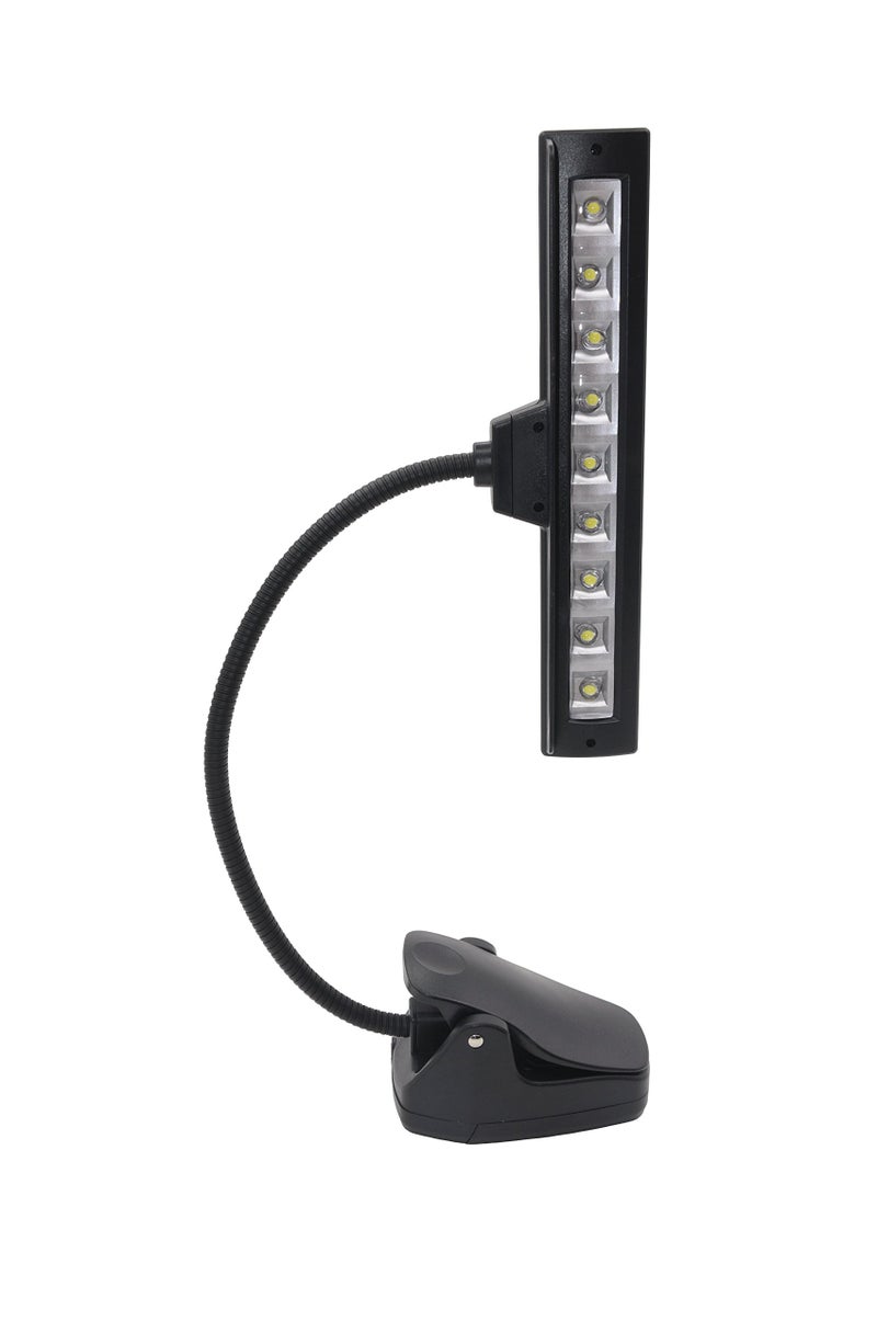 Karlling Portable Clip On Adjustable Neck 9 LEDs Music Stand Light Piano Orchestra Lamp Reading Light USB Book Lights - Image 1